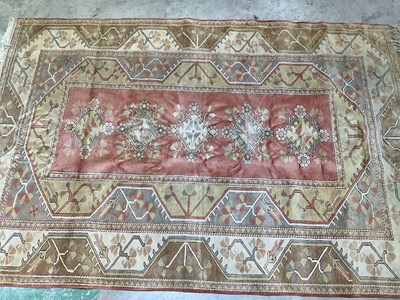 Lot 560 - A Turkish rug, 380 x 250