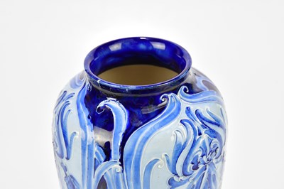 Lot 81 - WILLIAM MOORCROFT; a large Florian ware vase...