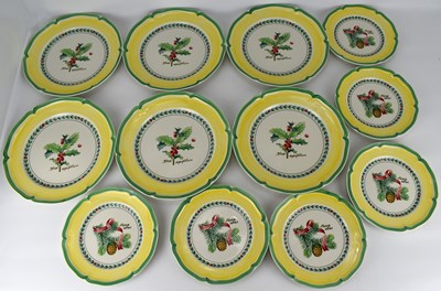 Lot 296 - VILLEROY & BOCH; twelve plates in the 'French...