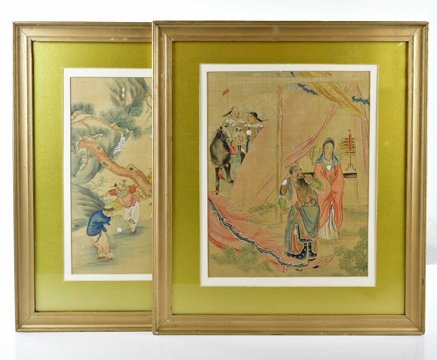 Lot 1005 - Two early 19th century Chinese watercolours,...