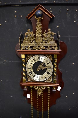 Lot 104 - A Dutch Atlas wall clock