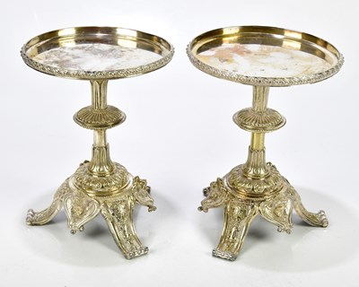 Lot 422 - A pair of late 19th century silver plated...