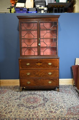 Lot 1 - An early 19th century inlaid mahogany...