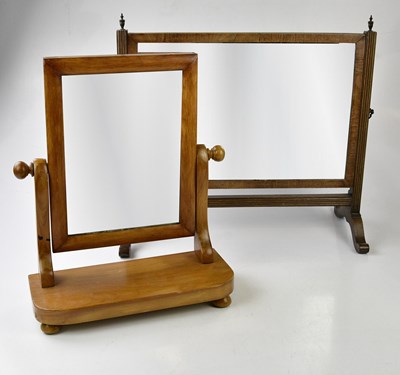 Lot 91 - A late 19th century mahogany swing dressing...