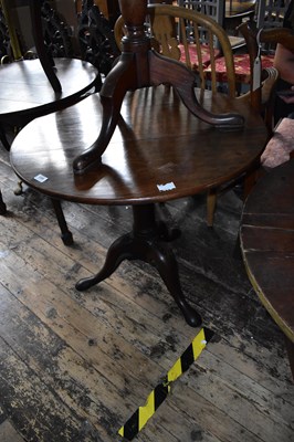 Lot 1209 - An 18th century mahogany tilt-top tripod table...