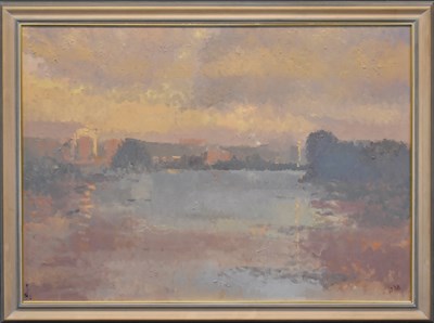 Lot 178 - BERNARD MYERS (1925-2007); oil on canvas,...