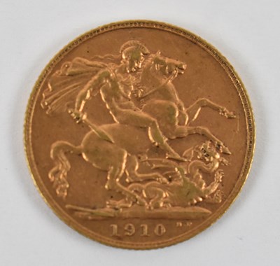 Lot 824 - An Edward VII 1910 full sovereign.