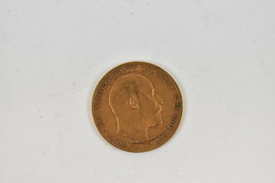 Lot 895 - A Edward VII 1909 half sovereign.