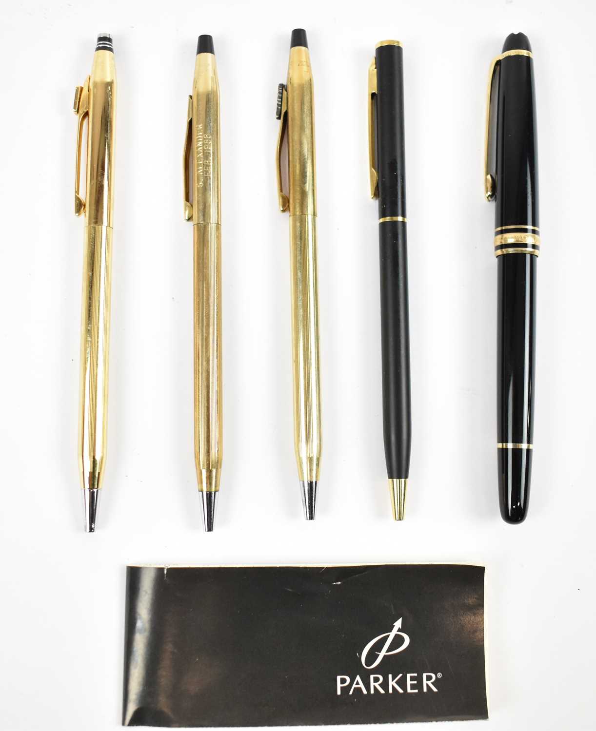 Lot 390 - MONTBLANC-MEISTERSTUCK; a fountain pen with...