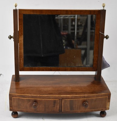 Lot 93 - A 19th century mahogany two drawer toilet...