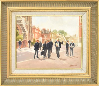 Lot 254 - JOHN GREENWELL; a small oil on canvas, titled '...