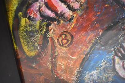 Lot 234 - BARBARA GOMEZ DEL OLMO; abstract acrylic on...
