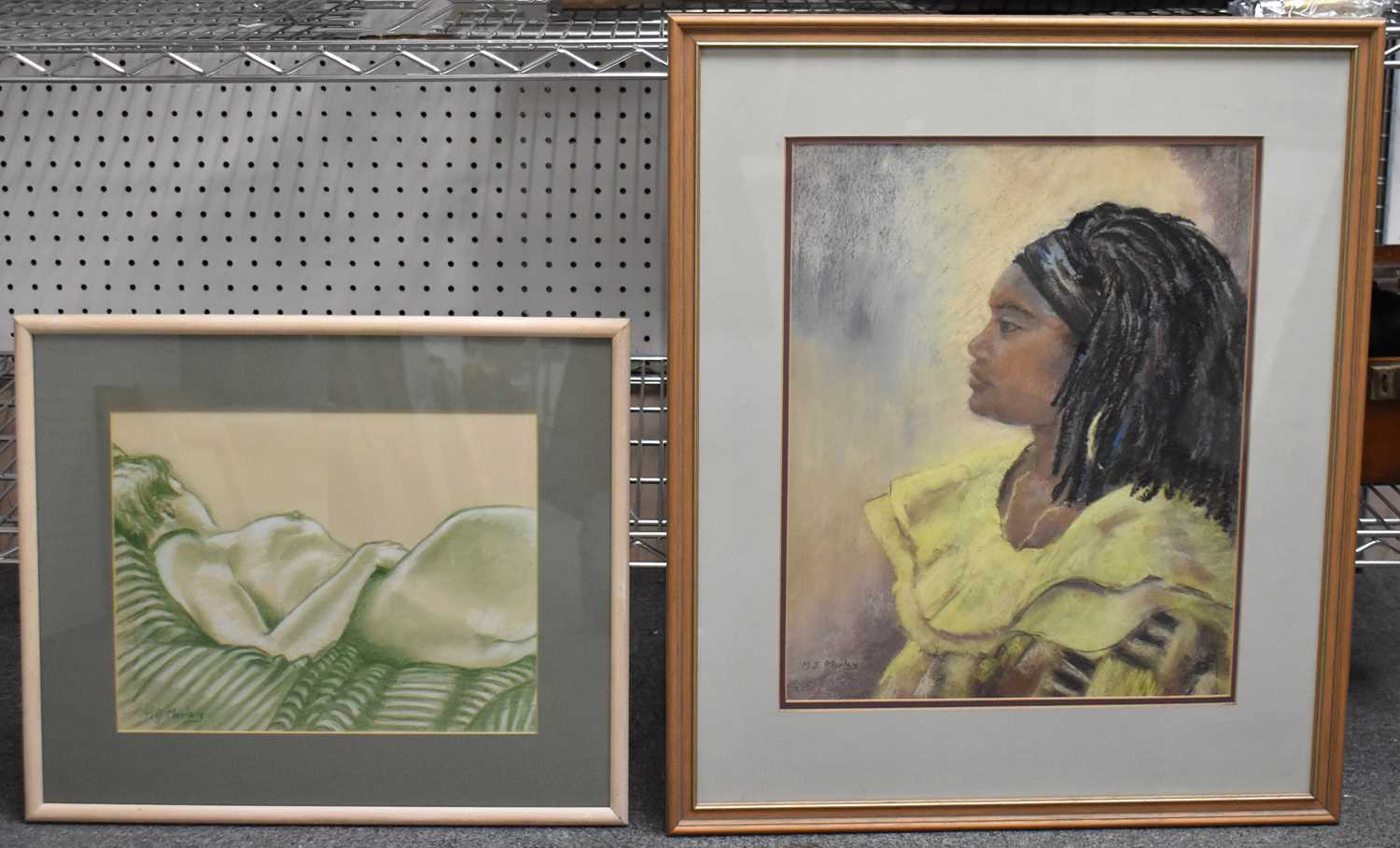 Lot 270 - MARGARET J MORLEY; watercolour, seated lady...