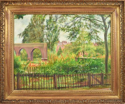 Lot 272 - UNATTRIBUTED; oil on canvas, rural scene,...