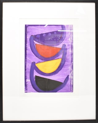 Lot 179 - SIR TERRY FROST (1915-2003); a purple, red,...