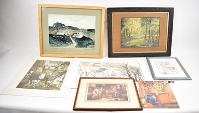 Lot 301 - A group of decorative pictures and prints.