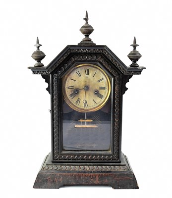 Lot 114 - JUNGHANS; an early 20th century oak cased...