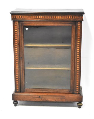 Lot 81 - A 19th century mahogany glazed cabinet with...