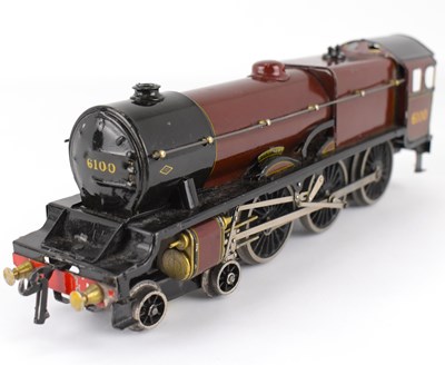 Lot 239 - BASSETT-LOWKE; an O gauge 4-6-0 loco LMS lined...