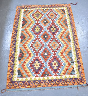 Lot 103 - A handmade woollen Chobi Kilim, 153 x 102cm.