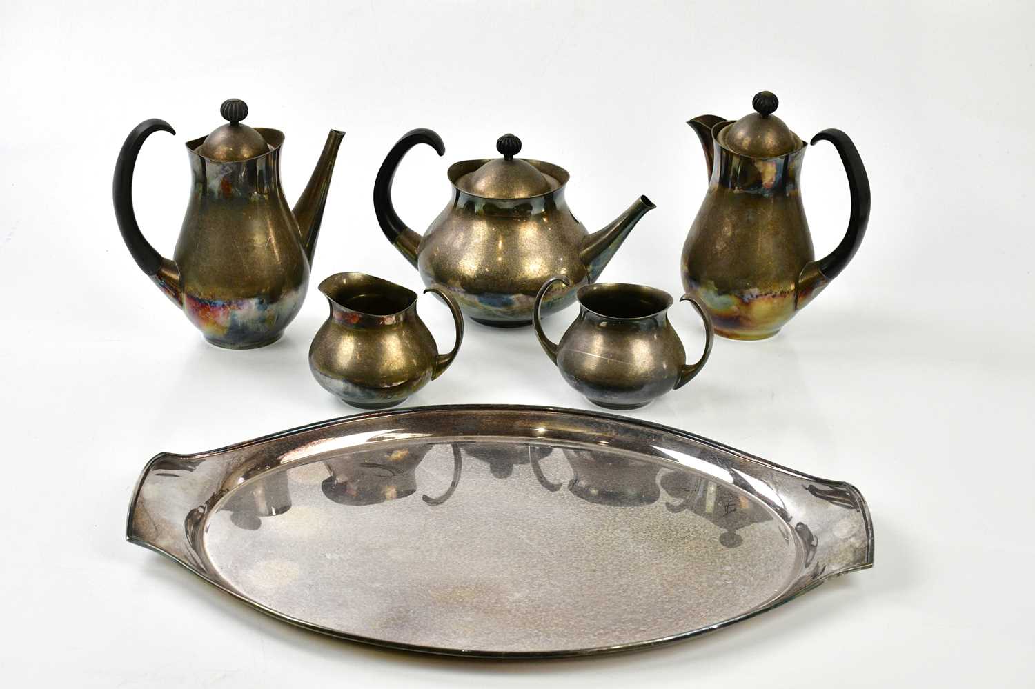 Lot 292 - ERIC CLEMENTS FOR MAPPIN & WEBB; a six piece...