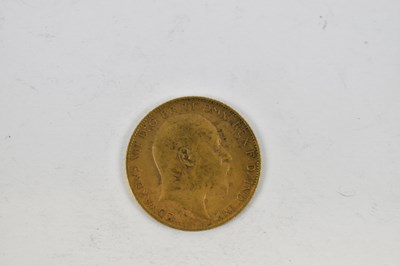 Lot 849 - An Edward VII 1910 half sovereign.