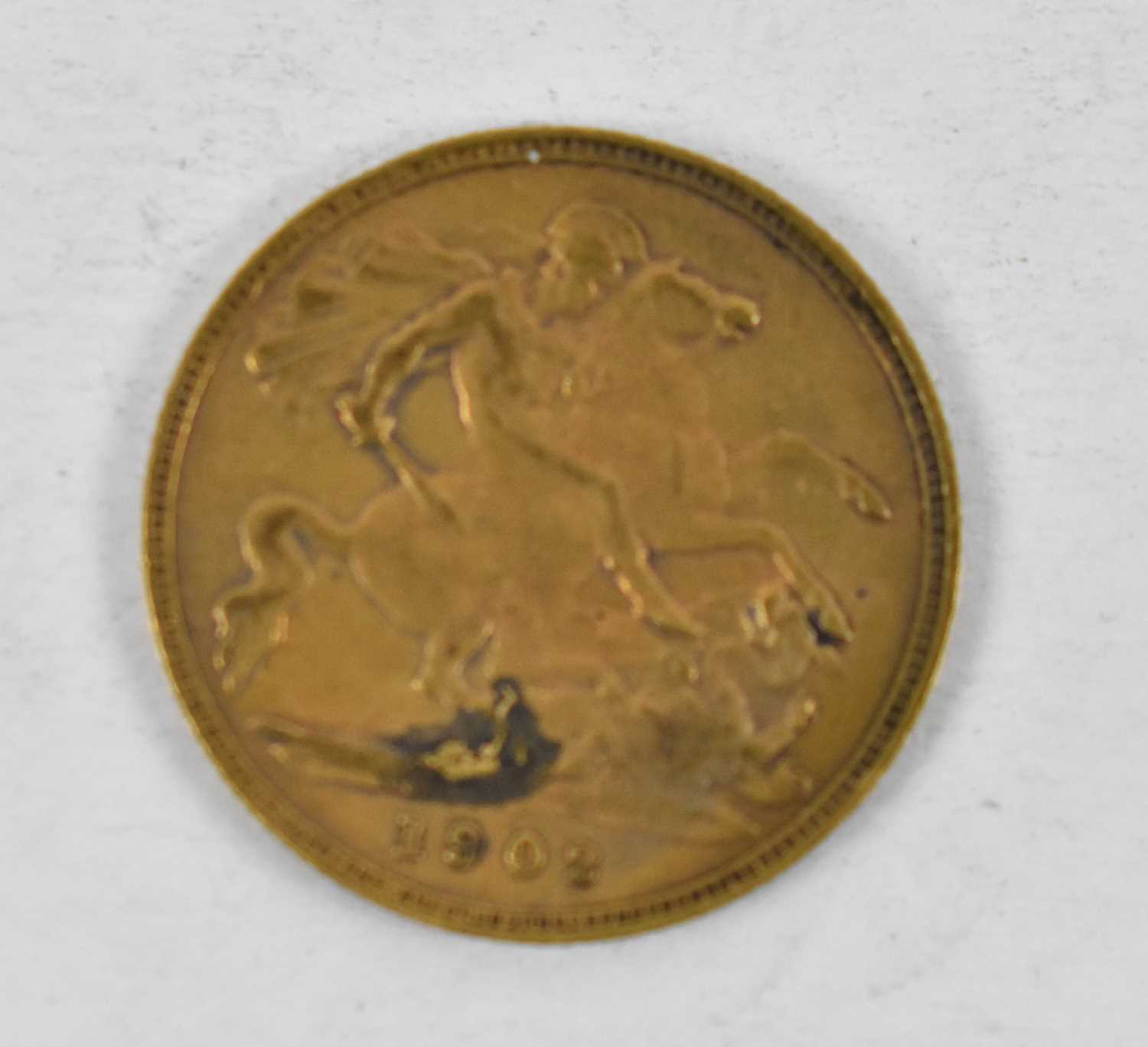 Lot 879 - An Edward VII 1902 half sovereign.