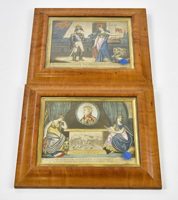 Lot 462 - Two 19th century coloured engravings,...