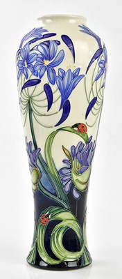 Lot 107 - MOORCROFT; a large vase decorated in the 'Fly...