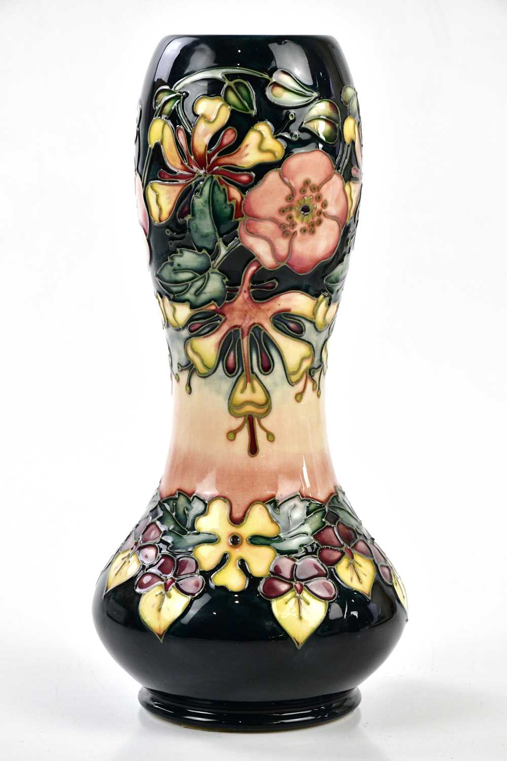 Lot 93 - RACHEL BISHOP FOR MOORCROFT; a double gourd...