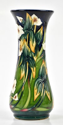 Lot 125 - PHILLIP GIBSON FOR MOORCROFT; a waisted vase...