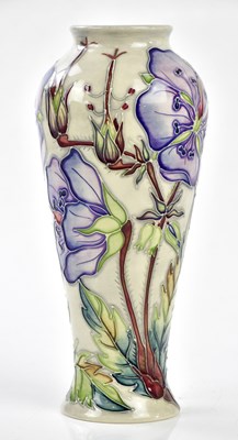 Lot 146 - EMMA BOSSONS FOR MOORCROFT; a shouldered vase,...