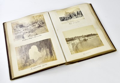 Lot 482 - A 19th century photograph album containing...