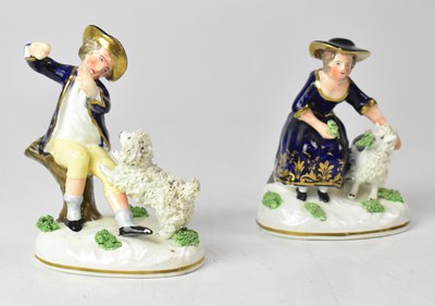 Lot 376 - A pair of early c.1820 Staffordshire figures...