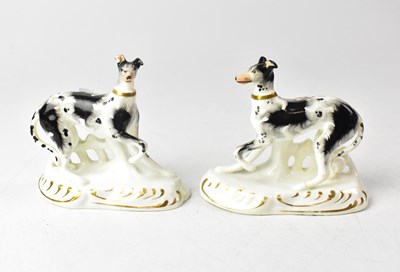 Lot 378 - A pair of c.1840 Staffordshire porcelain...