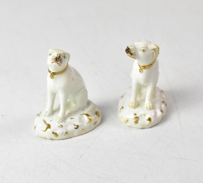 Lot 410 - ROCKINGHAM; a pair of porcelain models of...