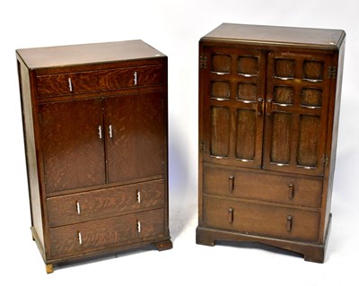 Lot 46 - A reproduction oak tallboy