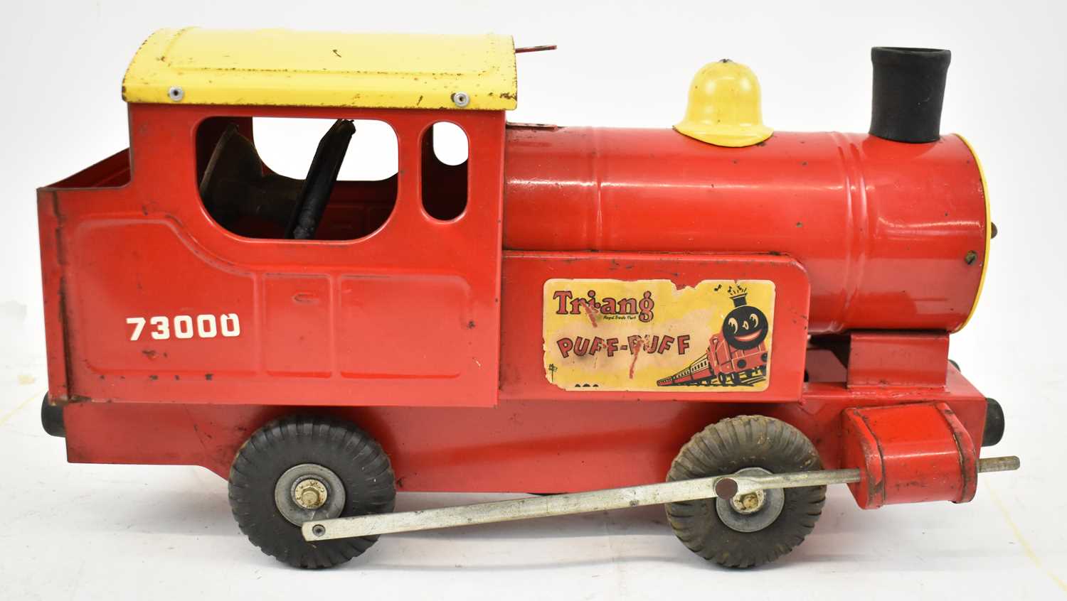 Lot 458 - TRI-ANG; a vintage tinplate model of a train.