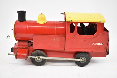 Lot 458 - TRI-ANG; a vintage tinplate model of a train.