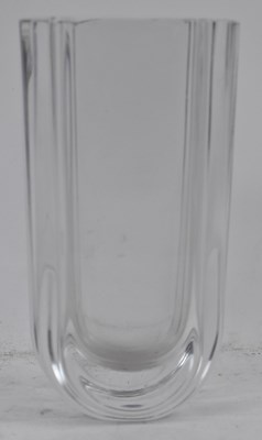 Lot 578 - KOSTA BODA; a clear Art Glass vase, inscribed...