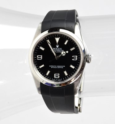 Lot 1065 - ROLEX; a gentleman's Oyster Perpetual Explorer...