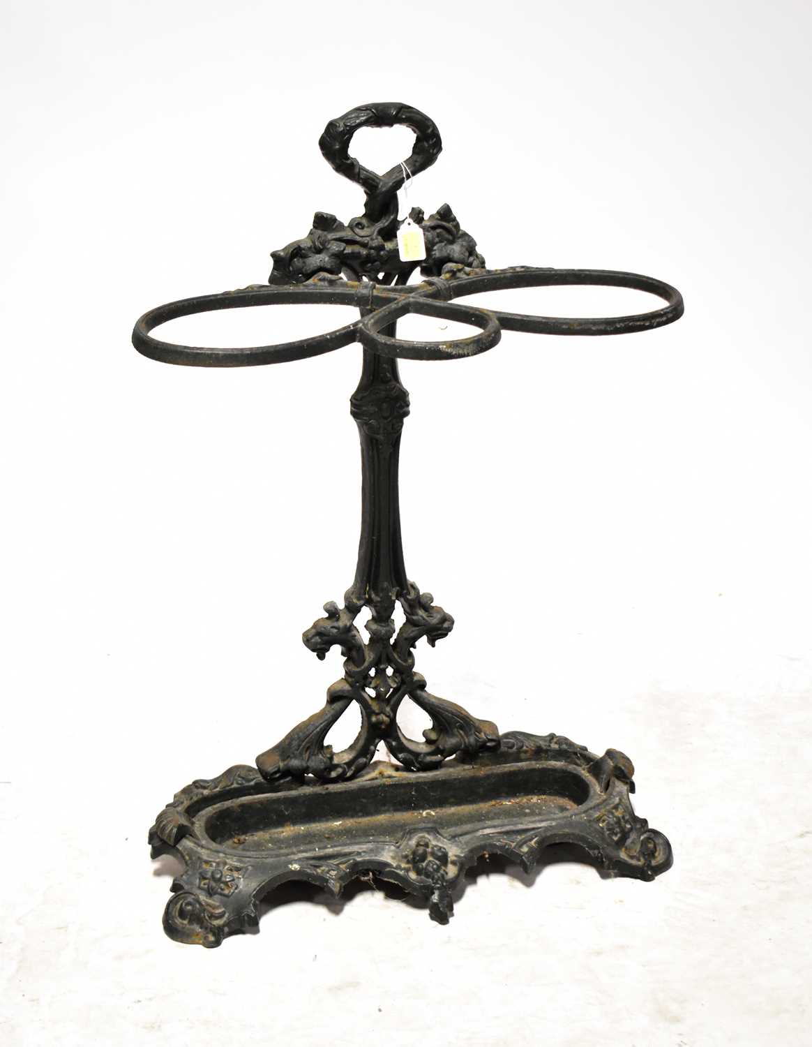 Lot 198 - A 19th century Coalbrookdale-style stick and umbrella stand