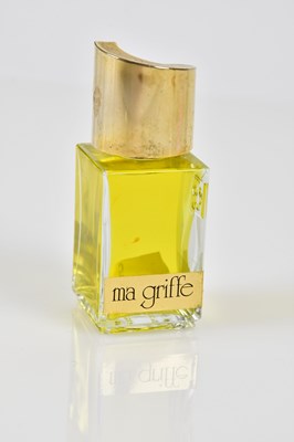 Lot 967 - JOY DE JEAN PATOU; a large black glass perfume...
