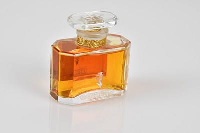 Lot 967 - JOY DE JEAN PATOU; a large black glass perfume...