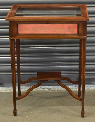 Lot 64 - An Edwardian mahogany and satinwood inlaid...