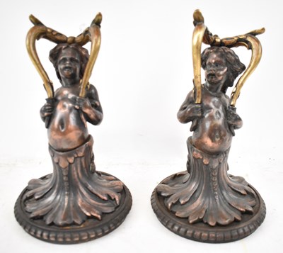 Lot 681 - A pair of late 19th/early 20th century cast...