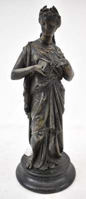 Lot 525 - A late 19th century spelter figure of a...