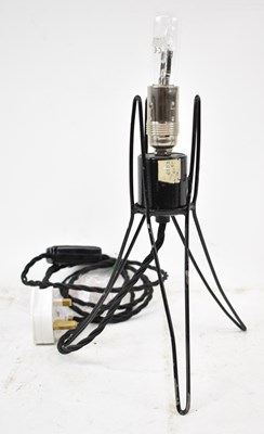 Lot 150 - POKROK ZILINA; a 1960s wirework lamp base with...