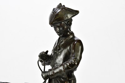 Lot 1540 - AFTER BARYE; a reproduction bronze figure...