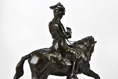 Lot 1540 - AFTER BARYE; a reproduction bronze figure...